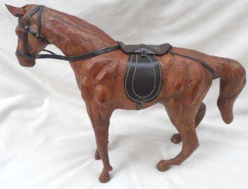 AWESOME VINTAGE LEATHER CLAD HORSE!!