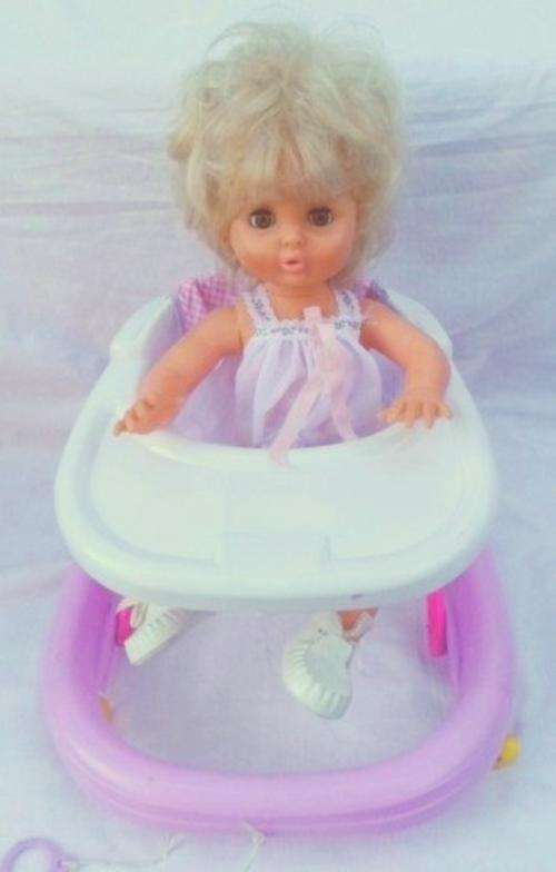 CUTE DOLL'S PULL-ALONG WALKING RING (DOLL ONLY FOR DEMO - NOT INCLUDED)!!