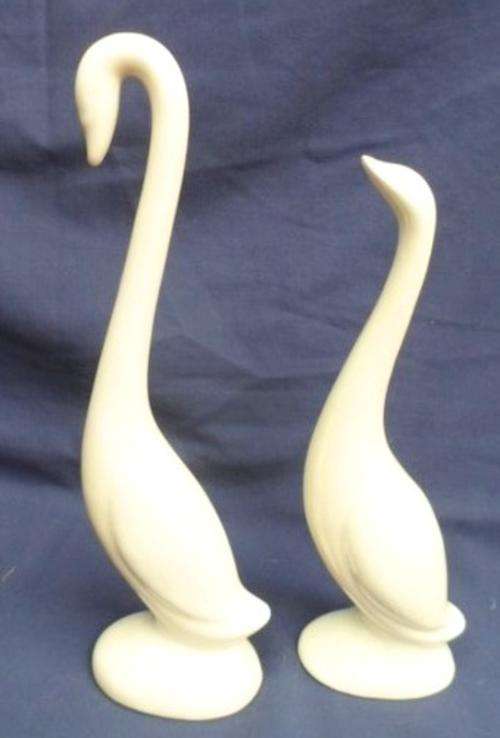 TWO LOVELY ELEGANT WHITE GEESE!!