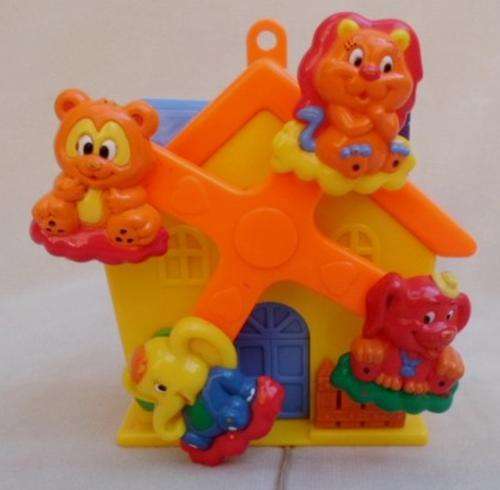 A SWEET ROTATING PULL-STRING MUSICAL TOY TO AMUSE BABY!!