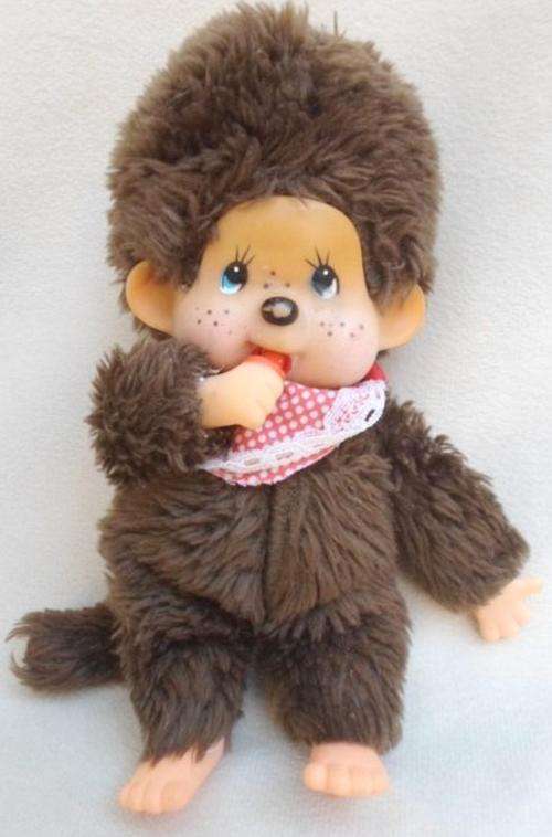 SWEET DUMMY  SUCKING MONCHHICHI WITH ORIGINAL BIB!!