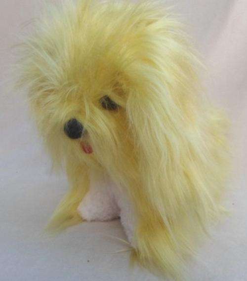 A LARGE ADORABLE FIRMLY STUFFED VINTAGE YORKIE!!