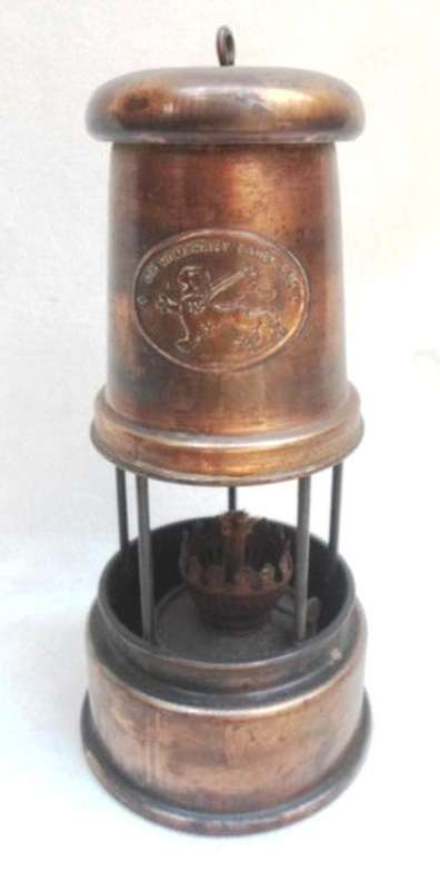 AN OLD SIR HUMPHREY DAVY MINER'S LAMP!!