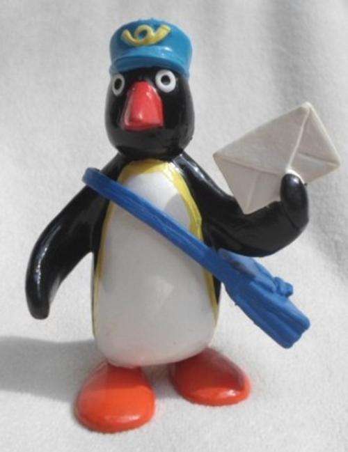 PINGU 9 OF 15 - 1990 BULLYLAND, GERMANY - PINGU'S FATHER THE POSTMAN!!