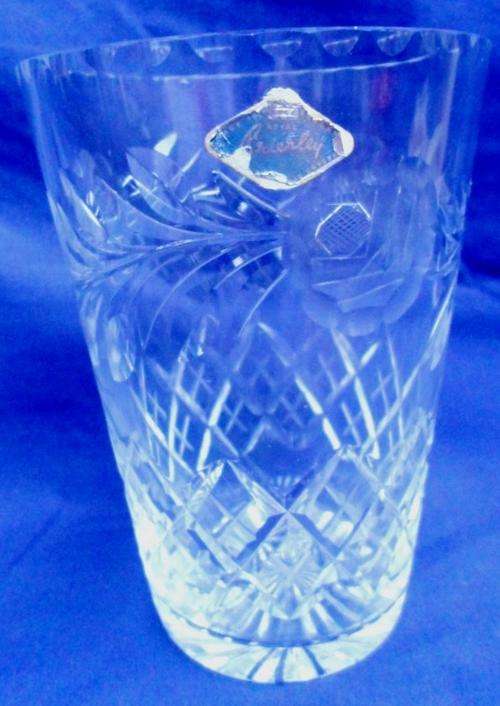 BEAUTIFUL LARGE ROYAL BRIERLEY CRYSTAL VASE!!