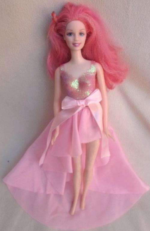 A VERY PRETTY MATTEL FAIRY BARBIE WITH PINK HAIR!!
