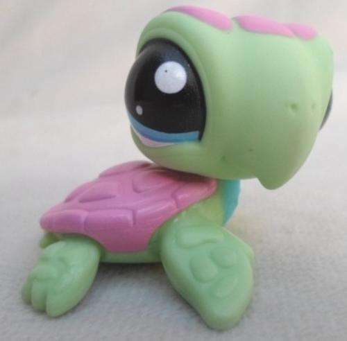 CUTE HASBRO LITTLEST PET SHOP TURTLE WITH PINK SHELL!!