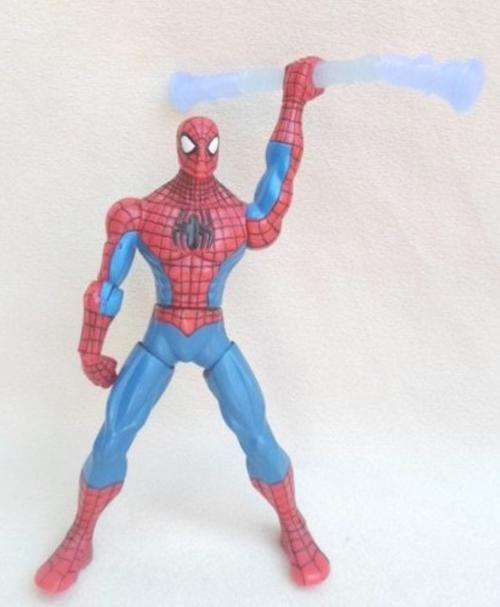A 2010 HASBRO SPIDERMAN WITH SPINNING STAFF!!