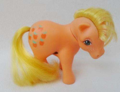 RARE HASBRO G1 MY LITTLE PONY - APPLEJACK - MADE IN HONG KONG PAT PENDING !!