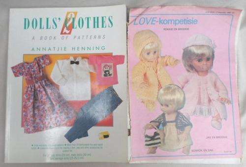 A BOOK OF DOLL'S CLOTHES PATTERNS WITH SOME LOOSE EXERTS OF FIRST LOVE DOLL CLOTHES PATTERNS!!
