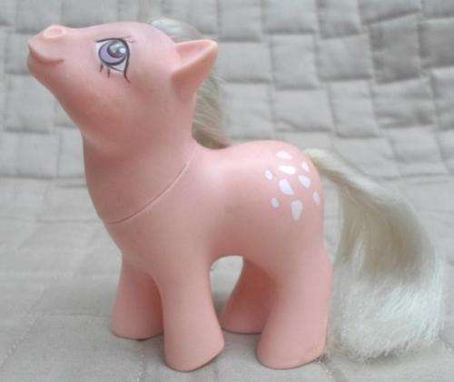 WOW!  GI HASBRO MY LITTLE PONY BABY - COTTON CANDY MARKED 'PATENT PENDING MADE IN HONG KONG'!!