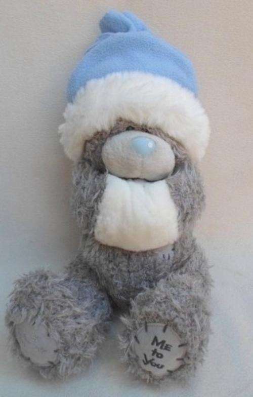 A  LARGER TATTY TEDDY  (ME TO YOU) - NICE AND SNUG IN HIS WINTER HAT AND MUFF!!