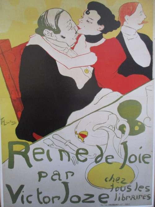 ADD SOME ART NOUVEAU AMBIENCE TO YOUR DECOR - UNUSUAL FRAMED TOULOUSE-LAUTREC PRINT