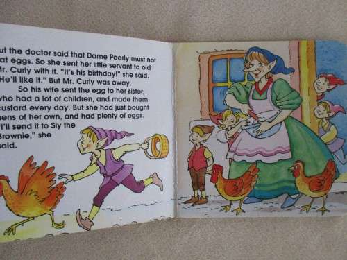 FIVE VINTAGE AND COLLECTABLE MINIATURE ENID BLYTON BOARD BOOKS