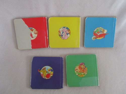 FIVE VINTAGE AND COLLECTABLE MINIATURE ENID BLYTON BOARD BOOKS