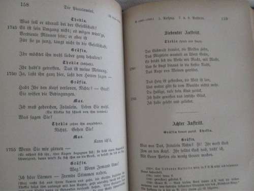 1880 - WALLENSTEIN EIN DRAMATISCHES GEDICHT - JOHANN CHRISTOPH FRIEDERICH VON SCHILLER (GERMAN)