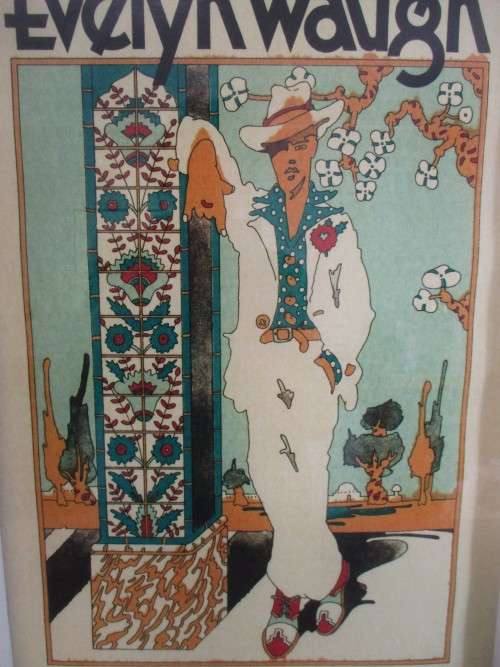 ART NOUVEAU HAND COLOURED POSTER OF PENGUIN BOOK COVER (DESIGNED BY BENTLEY, FARRELL & BURNETT)