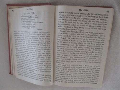 RATHER RARE!  THE ABBOT BY SIR WALTER SCOTT - CIRCA 1909