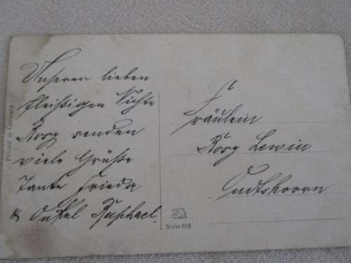 ANTIQUE POSTCARD SIGNED BY DUTCH ARTIST JOHANN GEORG GERSTENHAUER - CIRCA 1905 TO 1915