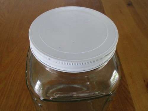 WONDERFUL LARGE OLD CORNER CAFE SWEETS/CANDY JAR WITH METAL LID - GREAT CONDITION