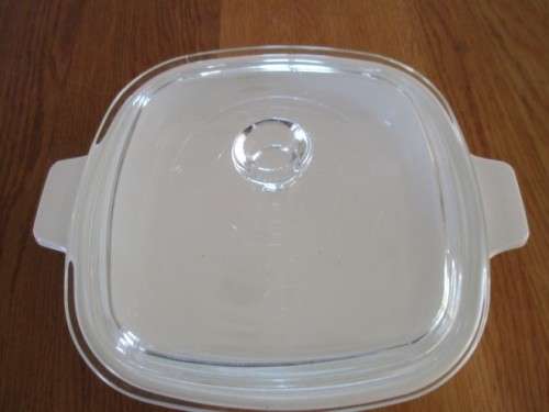 7IN CORNING WARE DISH WITH LID - BLUE CORNFLOWER DESIGN