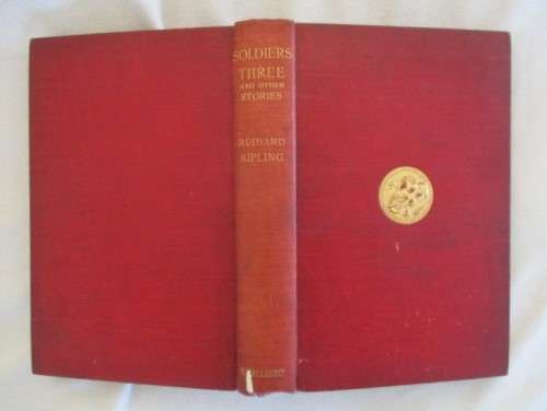 1907 - RUDYARD KIPLING ( WITH KIPLING`S GANESHA AND `SWASTIKA` EMBLEM) - SOLDIERS THREE