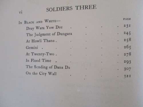 1907 - RUDYARD KIPLING ( WITH KIPLING`S GANESHA AND `SWASTIKA` EMBLEM) - SOLDIERS THREE