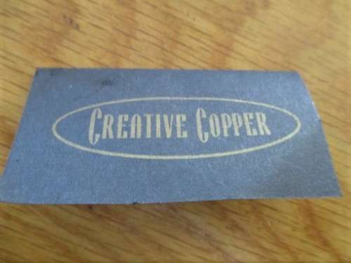 A SET OF SIX BEAUTIFUL HAND CRAFTED PATE KNIVES BY CREATIVE COPPER IN ORIGINAL BOX