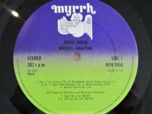 RARE  - MICHAEL OMARTIAN - ADAM AGAIN (1977 L.P.)