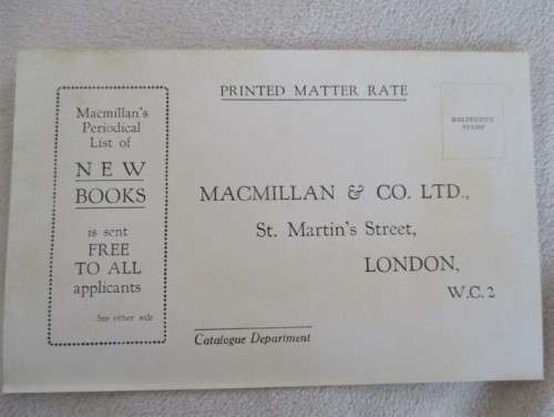 ANTIQUE (PRE 1910) MACMILLAN & CO  POSTCARD