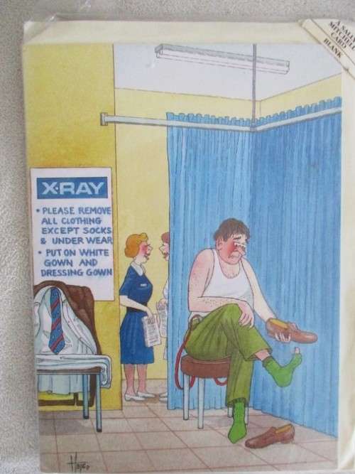 THREE 1995 SALLY MITCHELL, ENGLAND `TOTALLY HOPELESS` HUMOROUS GREETING CARDS - STILL SEALED