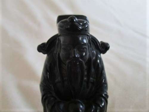 TWO DETAILED RESIN FIGURINES OF CHINESE IMMORTALS