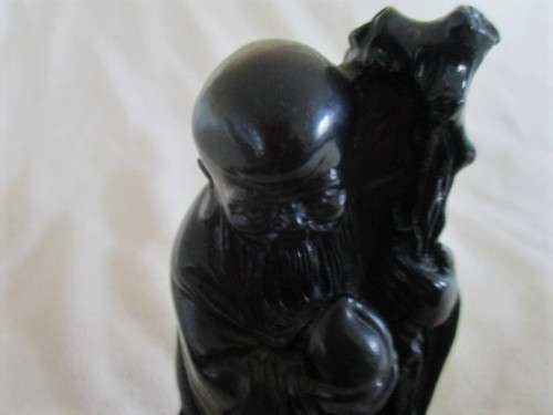 TWO DETAILED RESIN FIGURINES OF CHINESE IMMORTALS