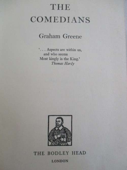 FIRST EDITION - THE COMEDIANS BY GRAHAM GREENE