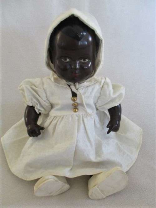 RARE FIND!! ANTIQUE 1930`s BLACK CELLULOID DOLL  - SCHWABISCHE, GERMANY