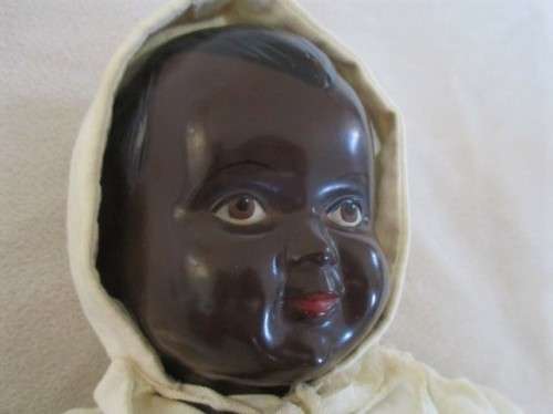 RARE FIND!! ANTIQUE 1930`s BLACK CELLULOID DOLL  - SCHWABISCHE, GERMANY