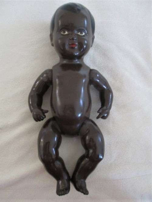 RARE FIND!! ANTIQUE 1930`s BLACK CELLULOID DOLL  - SCHWABISCHE, GERMANY