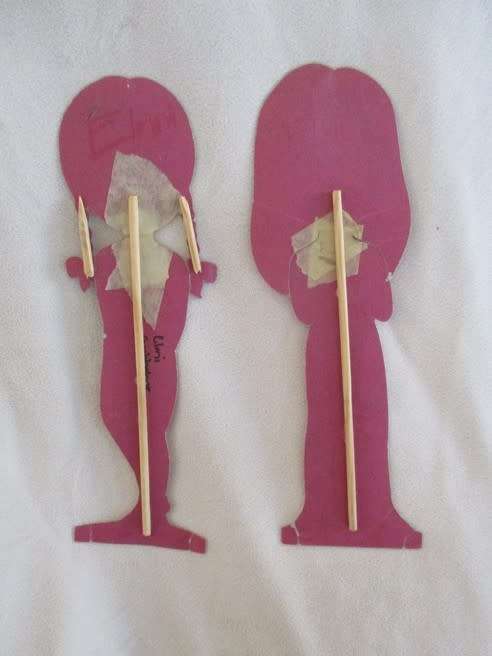 VINTAGE PAPER DOLLS WITH CLOTHES - JENNY AND JANE