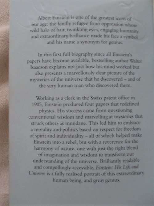 EINSTEIN HIS LIFE AND UNIVERSE BY WALTER ISAACSON