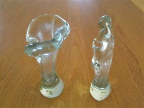 ULTRA RARE NGWENYA GLASS BUD VASES - PERFECT CONDITION