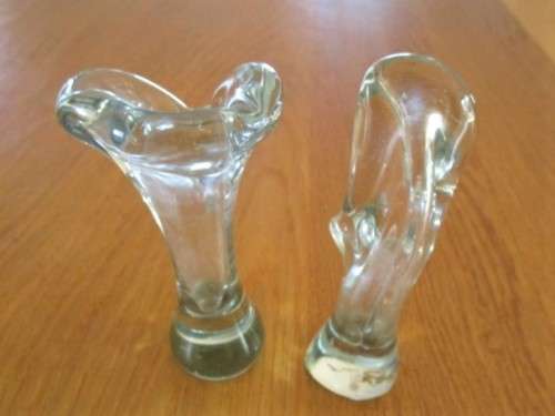 ULTRA RARE NGWENYA GLASS BUD VASES - PERFECT CONDITION
