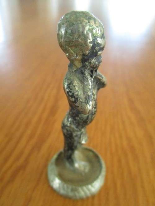 ULTRA RARE VINTAGE/ANTIQUE LEAD FIGURES OF SAN (BUSHMAN) MAN AND WOMAN - NEED REPAINTING