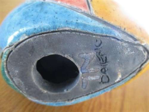 COLLECTABLE SIGNED RAKU OWL - MEDIUM SIZE (GREAT CONDITION - IGNORE REFLECTIONS)