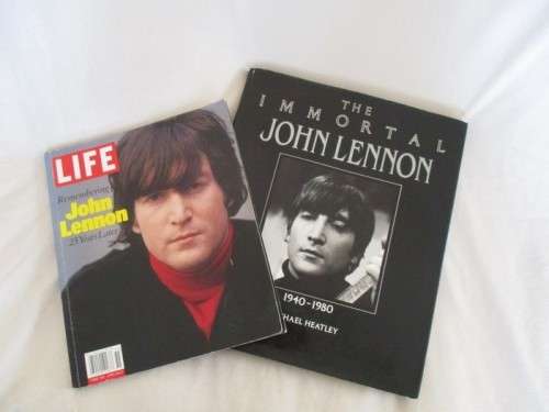 JOHN LENNON - HARD COVER BOOK PLUS SOFT COVER BOOK