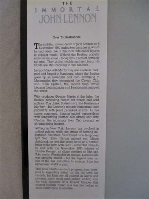 JOHN LENNON - HARD COVER BOOK PLUS SOFT COVER BOOK