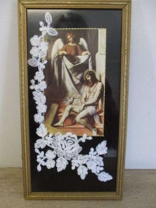 FRAMED HAND MADE RELIGIOUS ICON