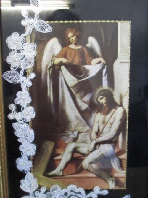 FRAMED HAND MADE RELIGIOUS ICON