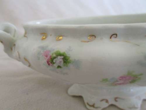 C 1891 - 1900 - ANTIQUE J & G MEAKIN DISH WITH PINK ROSES