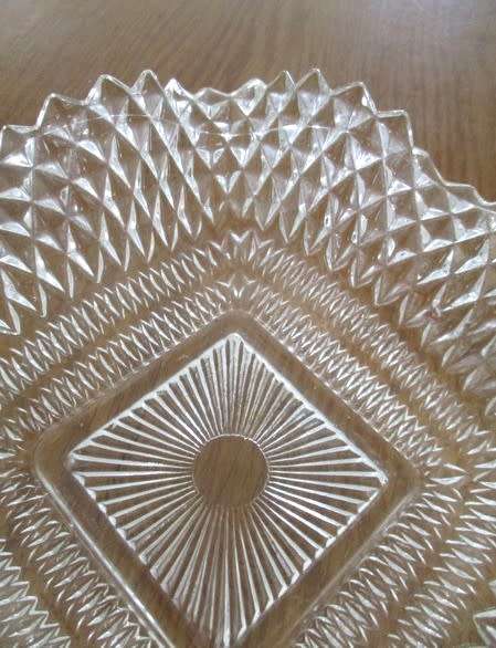 TWO REALLY PRETTY VINTAGE WAVY GLASS BON BON DISHES