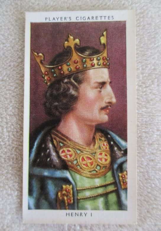 VINTAGE 1935 JOHN PLAYER & SONS CIGARETTE CARDS - ALL THE KING HENRYS OF ENGLAND!